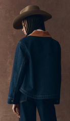 The Denim Swingy Jacket-Outerwear-The GREAT.-Midnight Rinse-1-Mercantile Portland