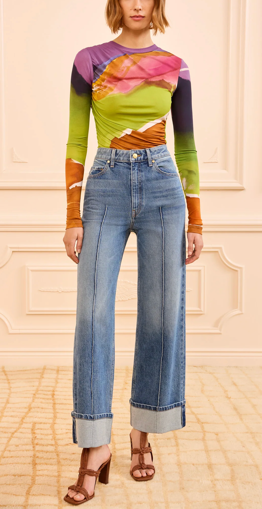 The Genevieve Stretch Pintuck-Denim-Ulla Johnson-Danube-26-Mercantile Portland