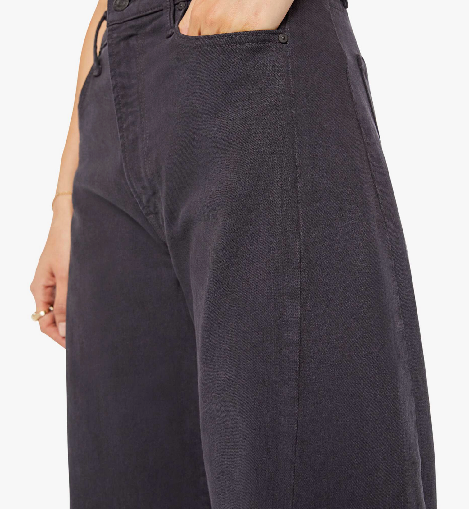 The Half-Pipe Flood in Faded Black-Denim-MOTHER-Faded Black-26-Mercantile Portland