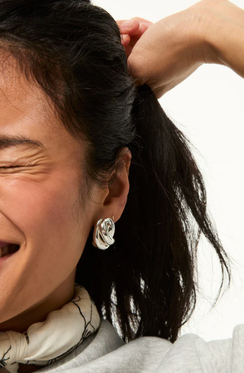 The Knot Earrings-Jewelry-Roxanne Assoulin-Silver-OS-Mercantile Portland