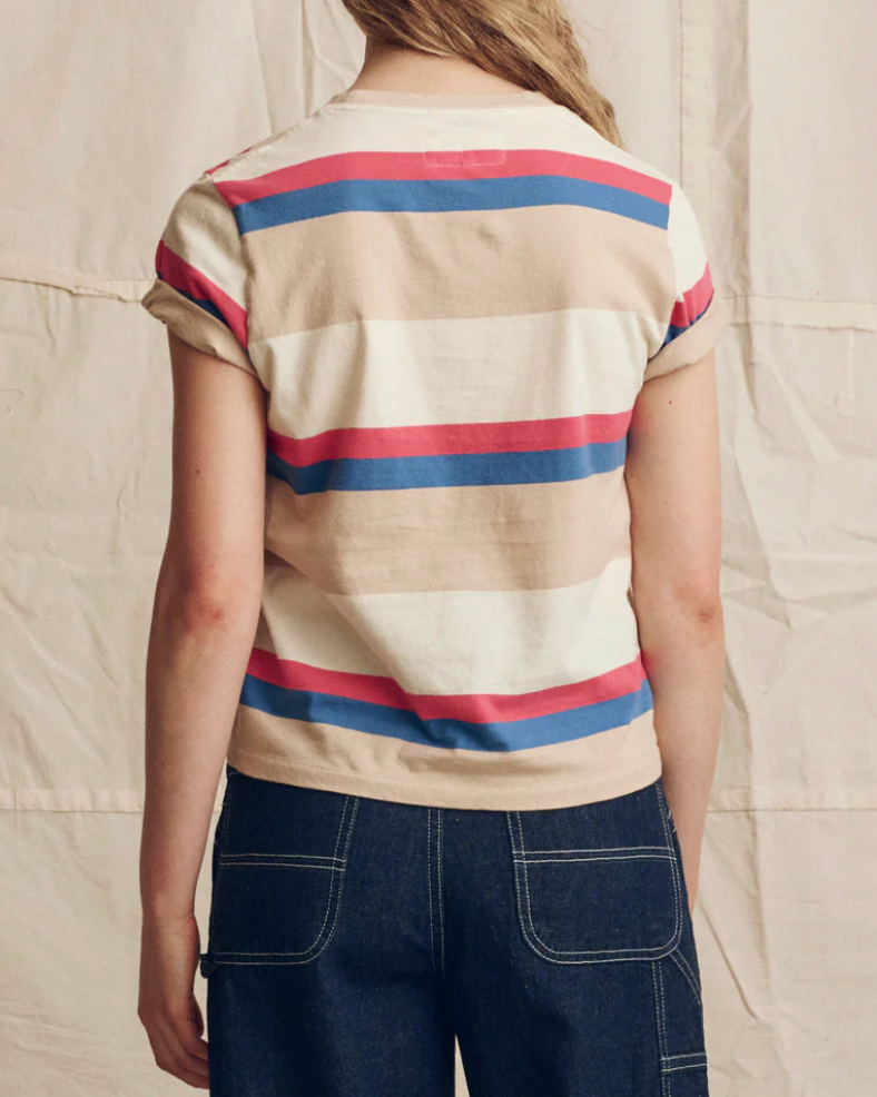 The Little Tee in Study Hall Stripe-T-Shirts-The GREAT.-Study Hall Stripe-0-Mercantile Portland