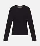 The Mesh Polka Dot Top-Tops-Frame-Black-XS-Mercantile Portland