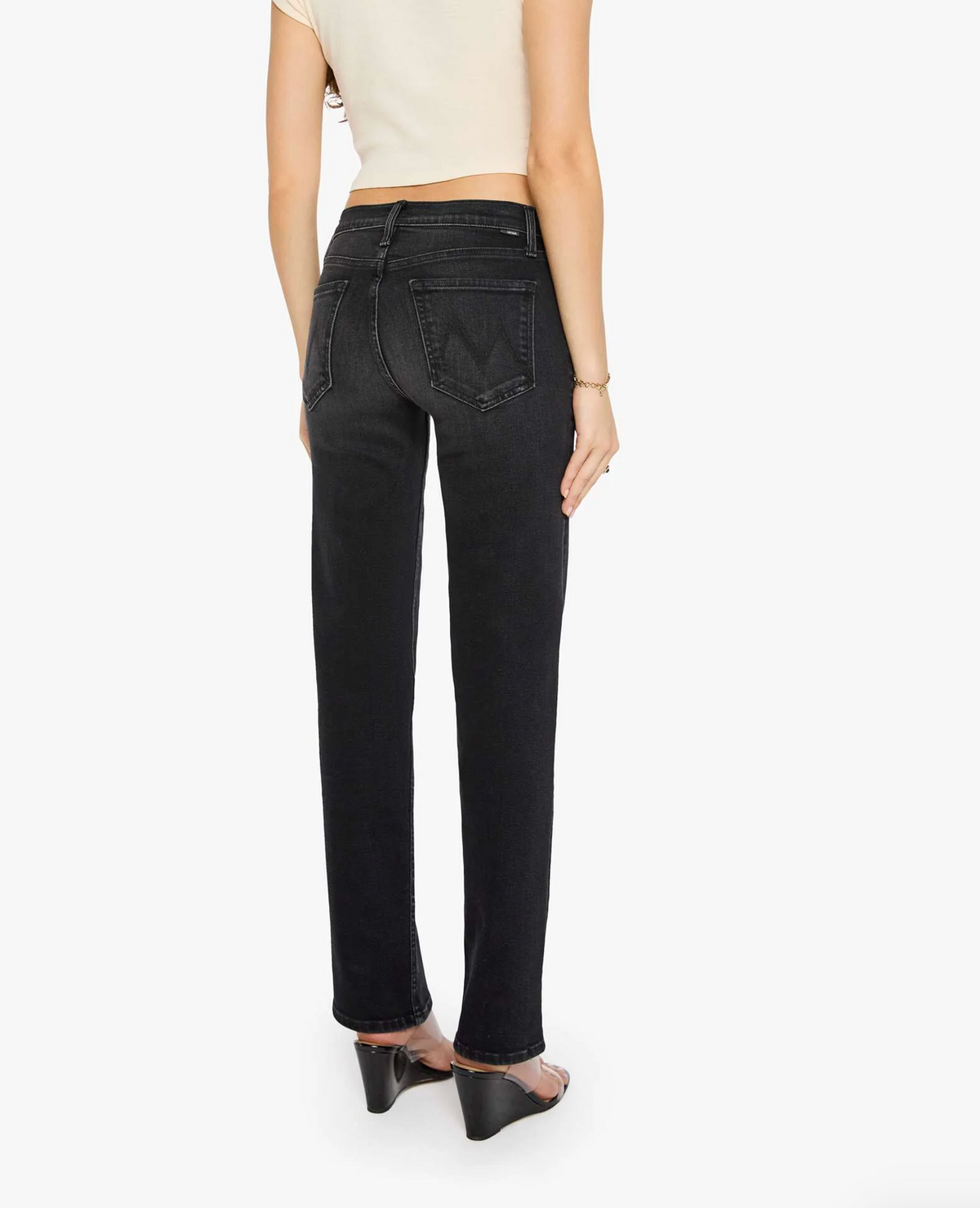 The Newbie Skimp in Bootleg Black-Denim-Mother-Bootleg Black-29-Mercantile Portland