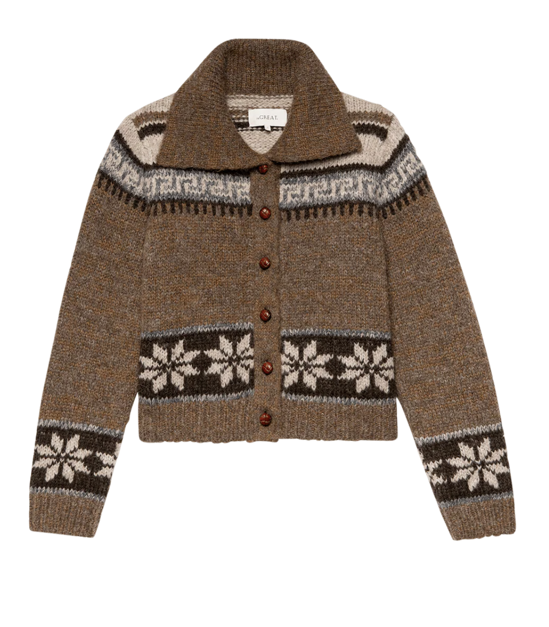 The Nordic Scholar Sweater-Sweaters-The GREAT.-Hickory Fair Isle-1-Mercantile Portland