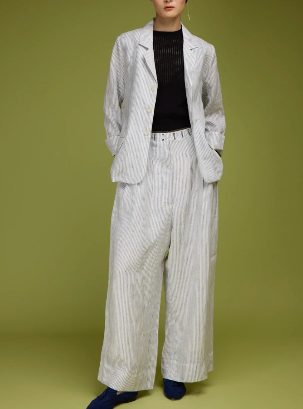 The Noto Blazer-Jackets-Love Binetti-Black Stripe-XS-Mercantile Portland