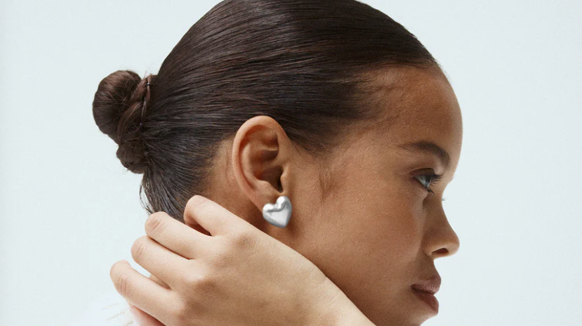 The Puffy Heart Earrings-Jewelry-Roxanne Assoulin-Silver-OS-Mercantile Portland