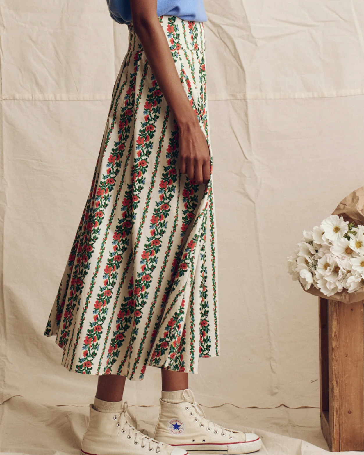 The Regency Skirt-Skirts and Shorts-The GREAT.-Tapestry Floral-0-Mercantile Portland