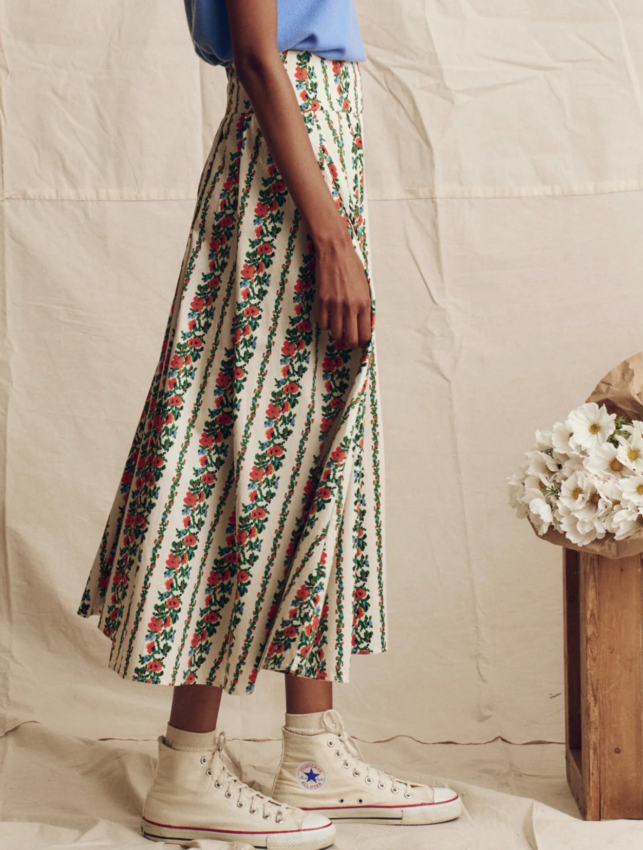 The Regency Skirt-Skirts and Shorts-The GREAT.-Tapestry Floral-0-Mercantile Portland
