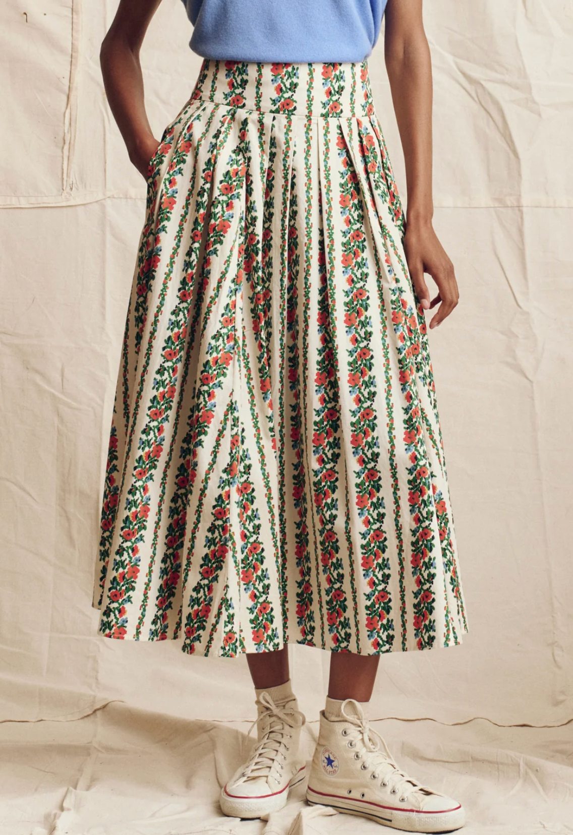 The Regency Skirt-Skirts and Shorts-The GREAT.-Tapestry Floral-0-Mercantile Portland