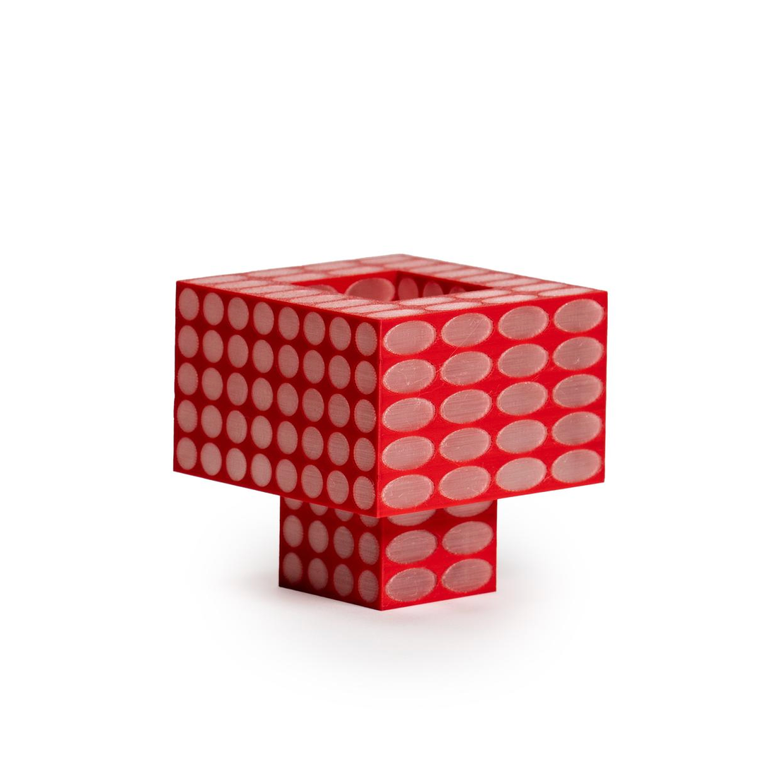 The Tesser 5:3 Dots Lamp in Cherry-Lifestyle-RIDEZIGN-Cherry-OS-Mercantile Portland