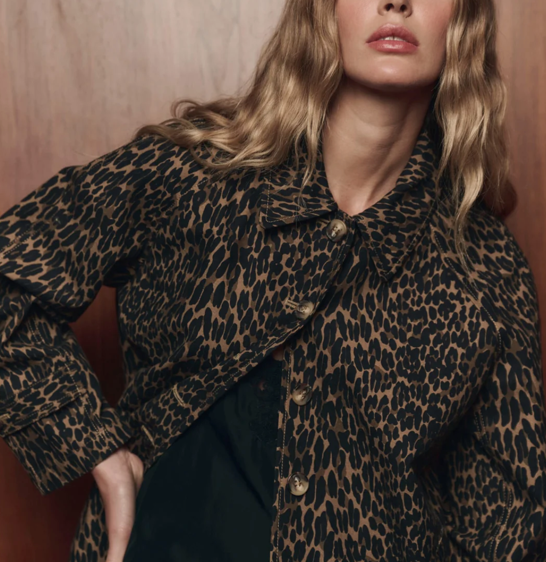 The Trench Coat in Dark Leopard-Outerwear-The GREAT.-Dark Leopard-0/1-Mercantile Portland
