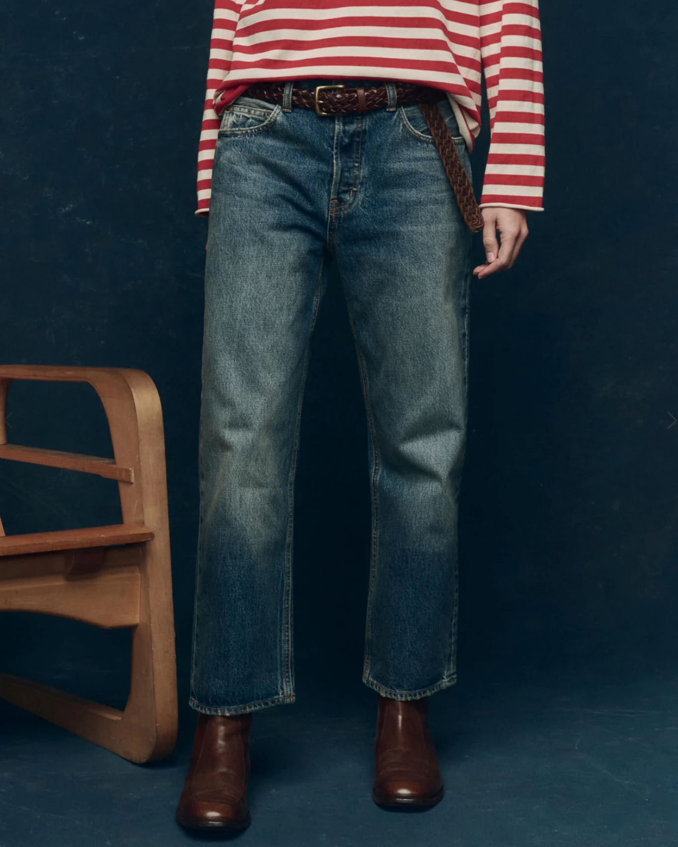 The Wayne Jean in Montana Wash-Denim-The GREAT.-Montana-25-Mercantile Portland