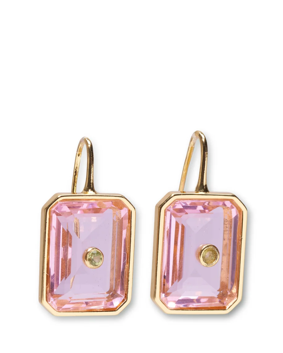 Tile Earrings in Pale Pink-Jewelry-Lizzie Fortunato-Pink-OS-Mercantile Portland