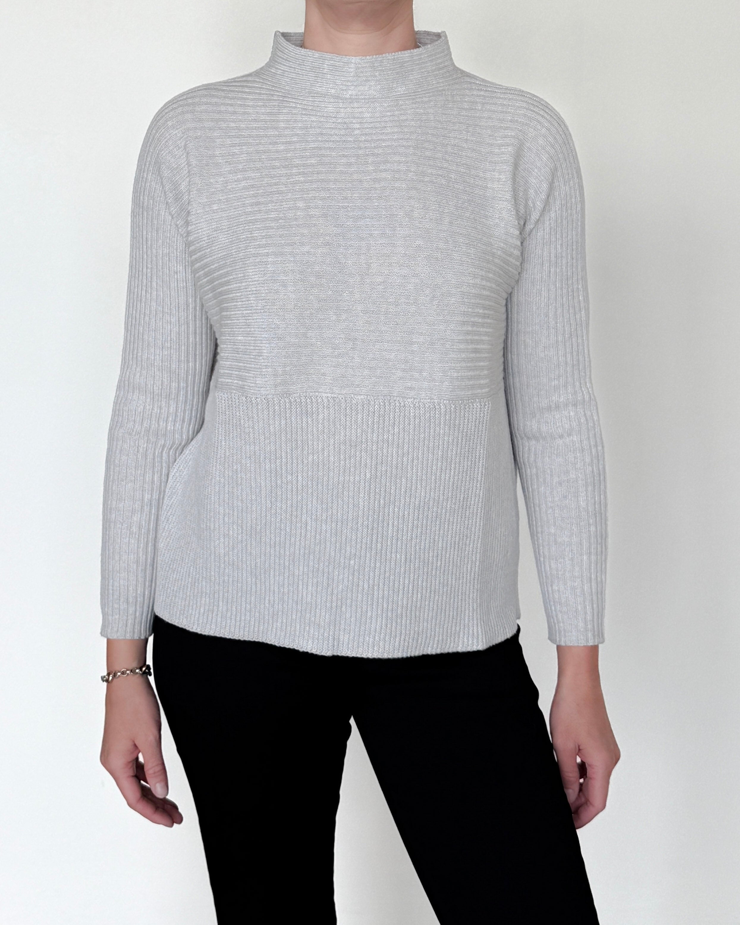 Time Funnel Knit Sweater-Sweaters-Amina Rubinacci-Black-38-Mercantile Portland