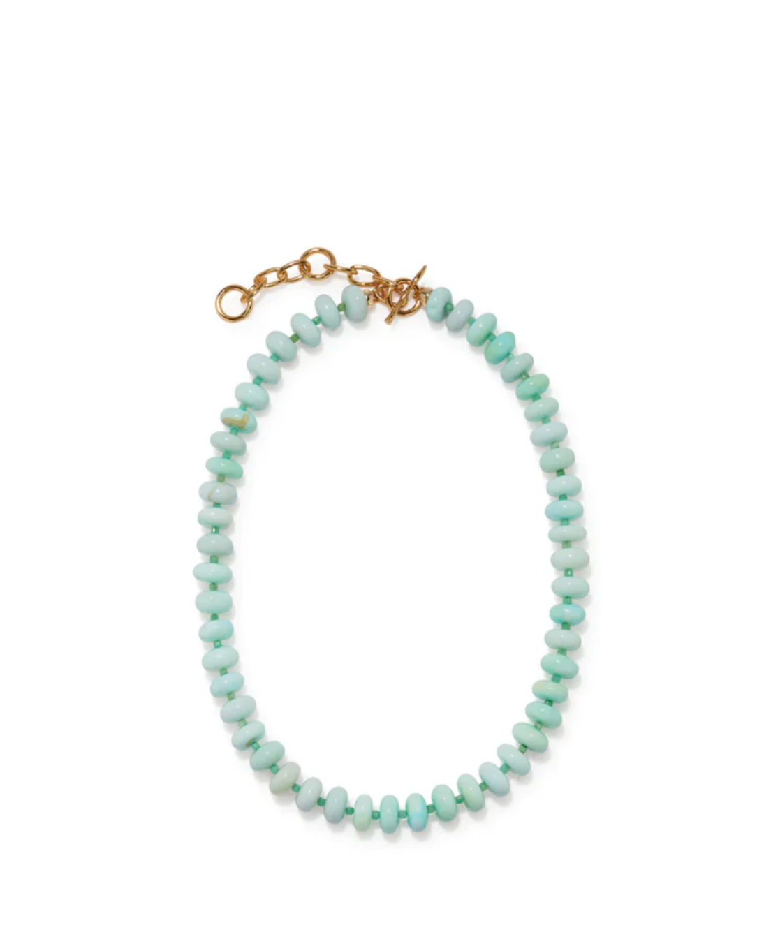 Tola Necklace in Agave-Jewelry-Lizzie Fortunato-Aqua-OS-Mercantile Portland