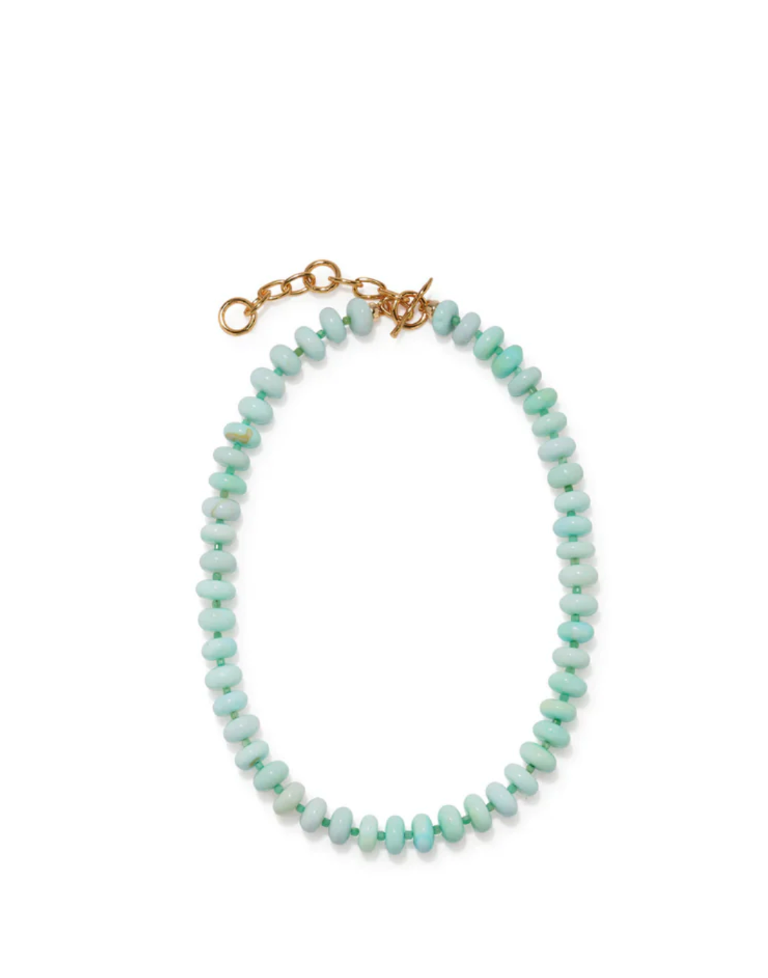 Tola Necklace in Agave-Jewelry-Lizzie Fortunato-Aqua-OS-Mercantile Portland