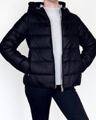 Tosca Hooded Cashmere Down Jacket-Outerwear-Amina Rubinacci-Brown-38-Mercantile Portland