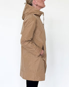 Trapezio Technical Raincoat with Hood-Clothing-Amina Rubinacci-Soft Caramel-38-Mercantile Portland