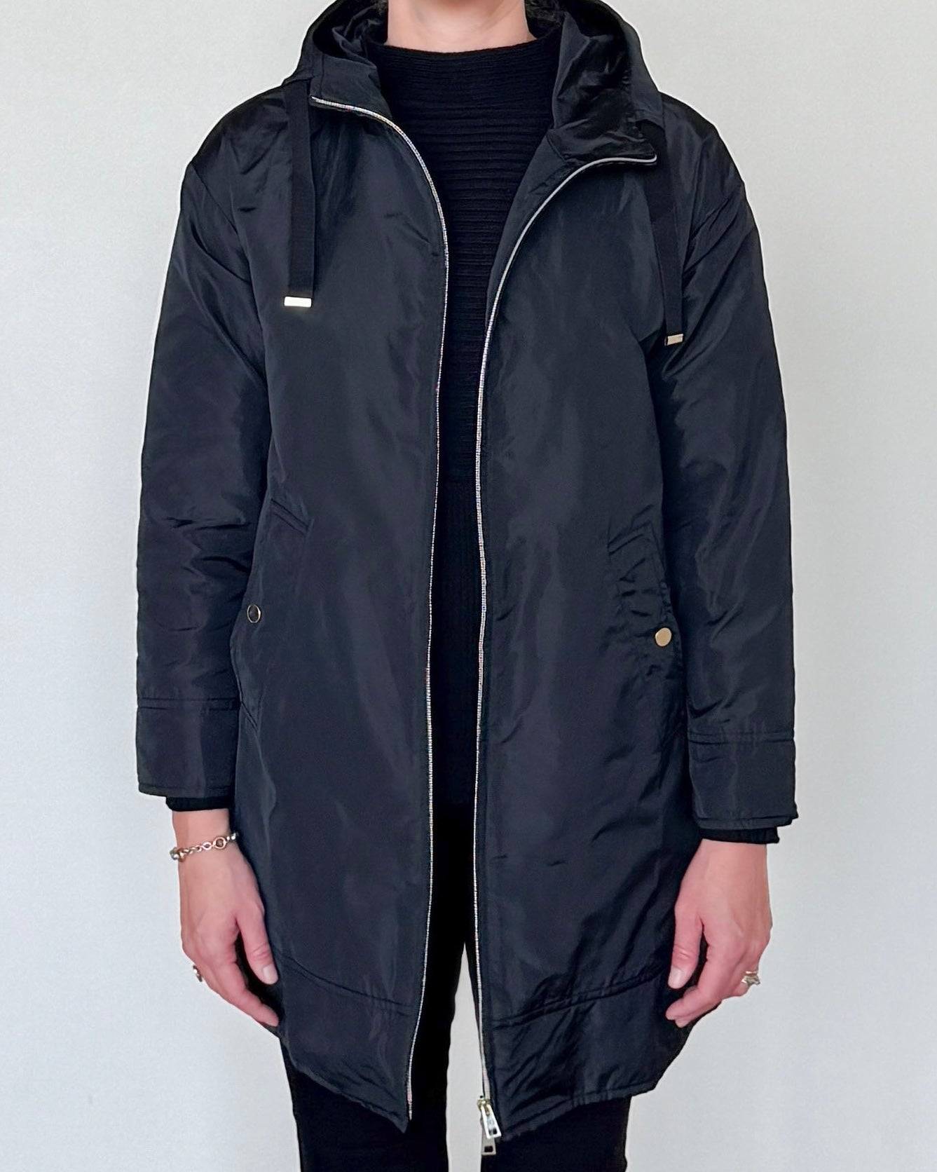 Trapezio Technical Raincoat with Hood-Clothing-Amina Rubinacci-Soft Caramel-38-Mercantile Portland