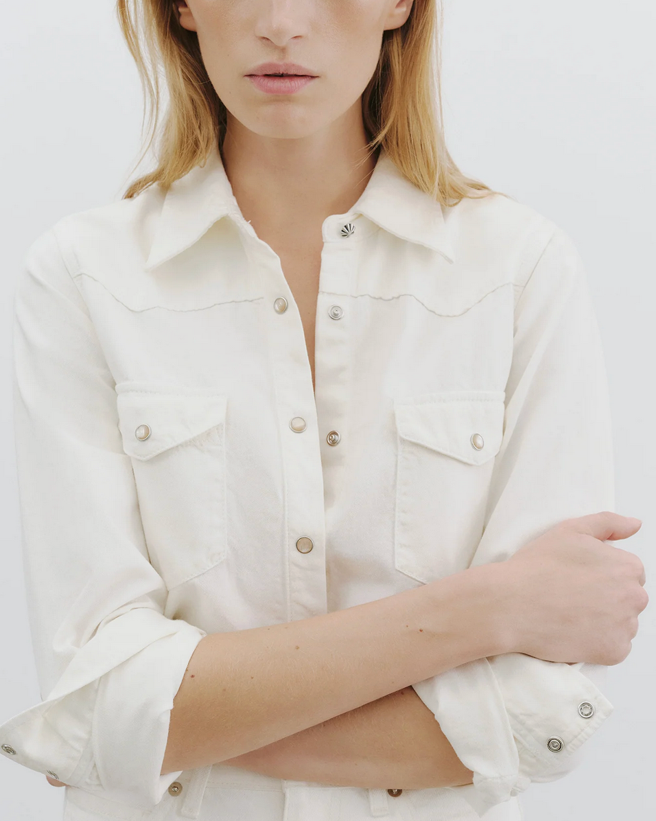 Travis Shirt in Cream-Shirts-Nili Lotan-Cream-XS-Mercantile Portland