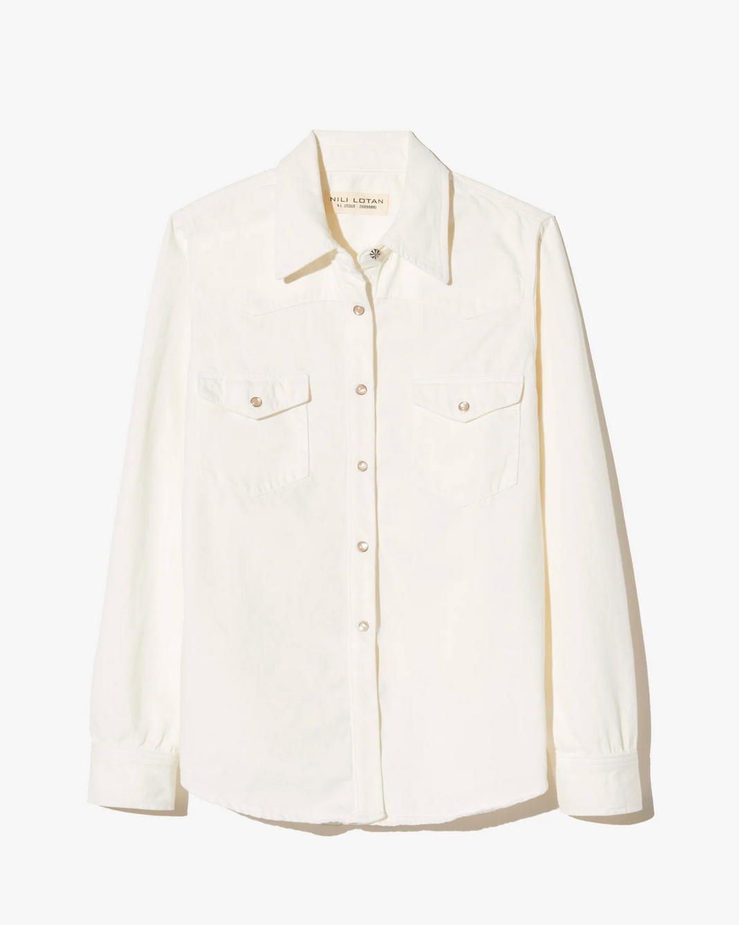 Travis Shirt in Cream-Shirts-Nili Lotan-Cream-XS-Mercantile Portland