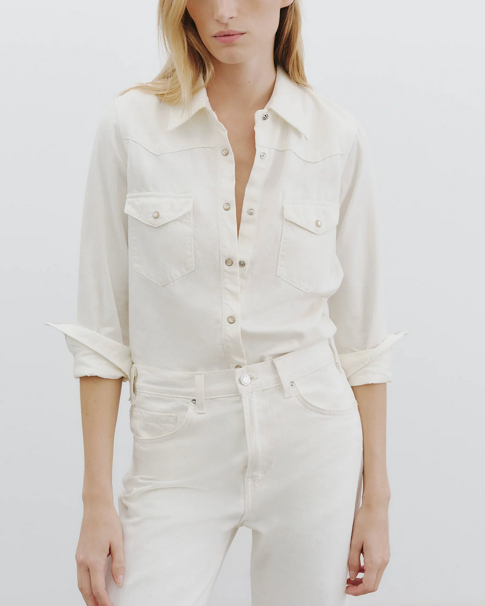Travis Shirt in Cream-Shirts-Nili Lotan-Cream-XS-Mercantile Portland