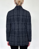 Trend Long Jacket in Navy Smog-Outerwear-Amina Rubinacci-Smog-38-Mercantile Portland