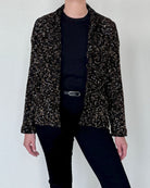 Trieste Multicolored Tweed Velvet Jacket-Clothing-Amina Rubinacci-Black Tweed-38-Mercantile Portland