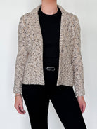 Trieste Multicolored Tweed Velvet Jacket-Clothing-Amina Rubinacci-Black Tweed-38-Mercantile Portland