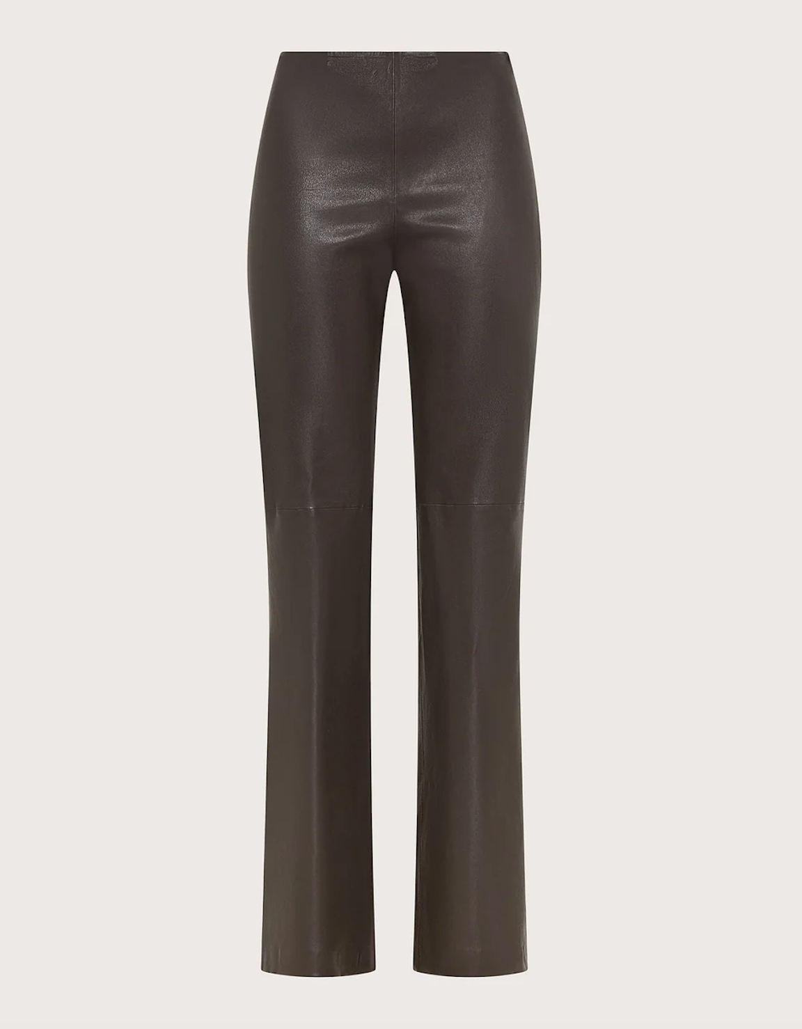 Trousers in matte stretch nappa leather-Pants-SEVENTY-Deep Brown-38-Mercantile Portland