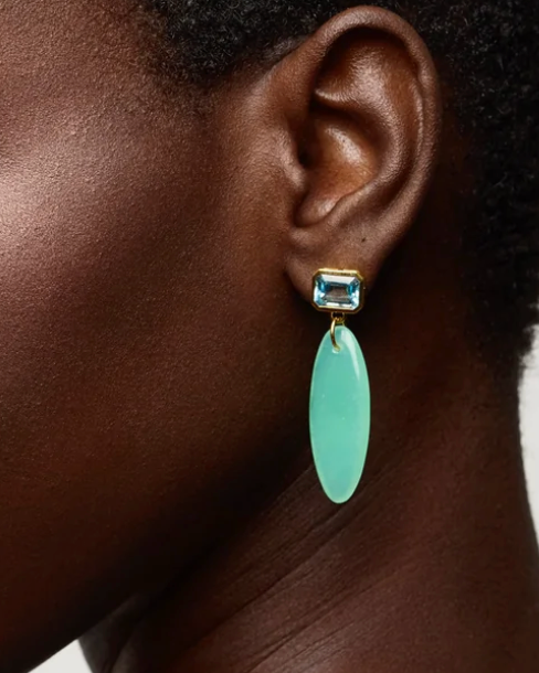 Valery Drop Earring-Jewelry-Lizzie Fortunato-Green-OS-Mercantile Portland