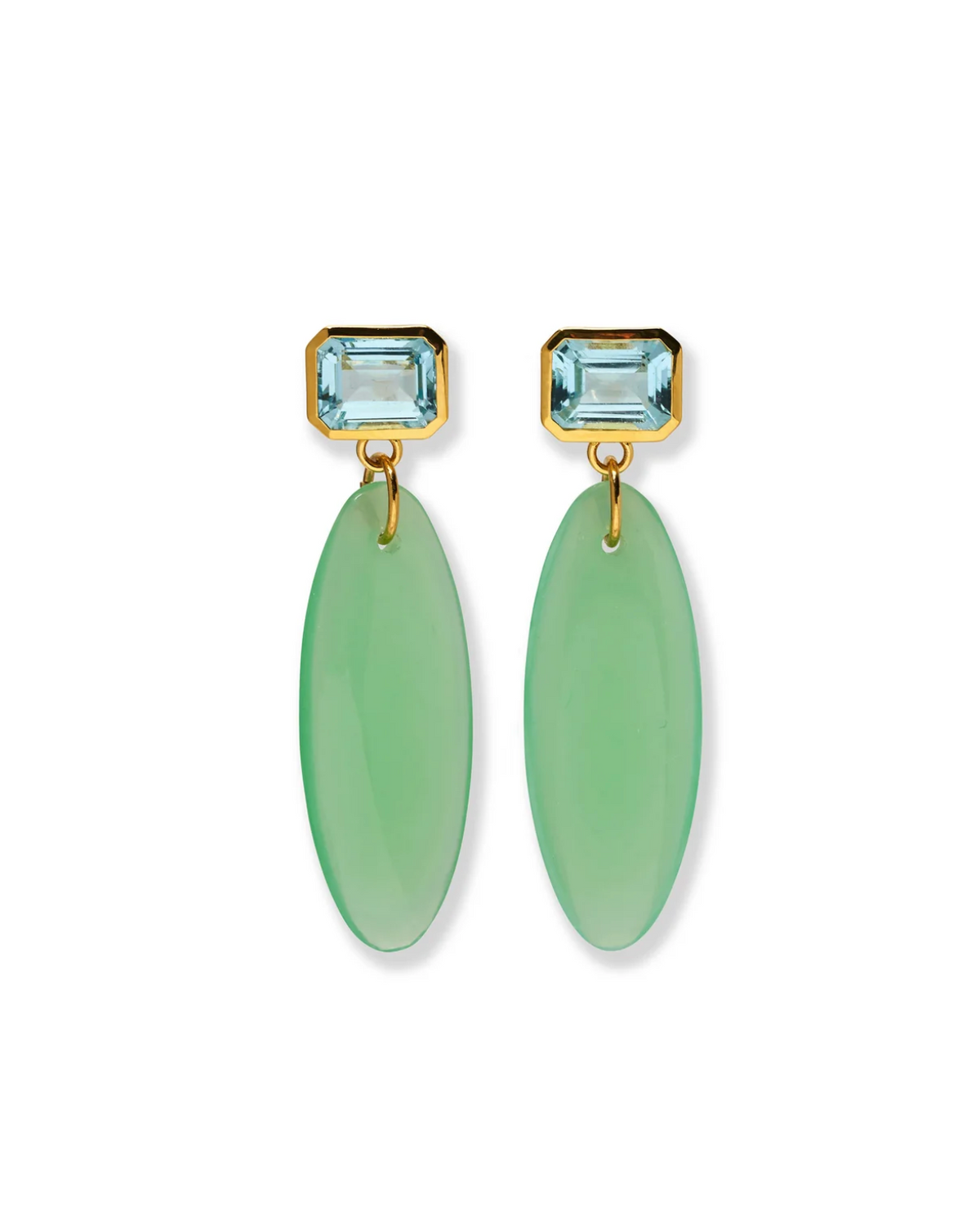 Valery Drop Earring-Jewelry-Lizzie Fortunato-Green-OS-Mercantile Portland