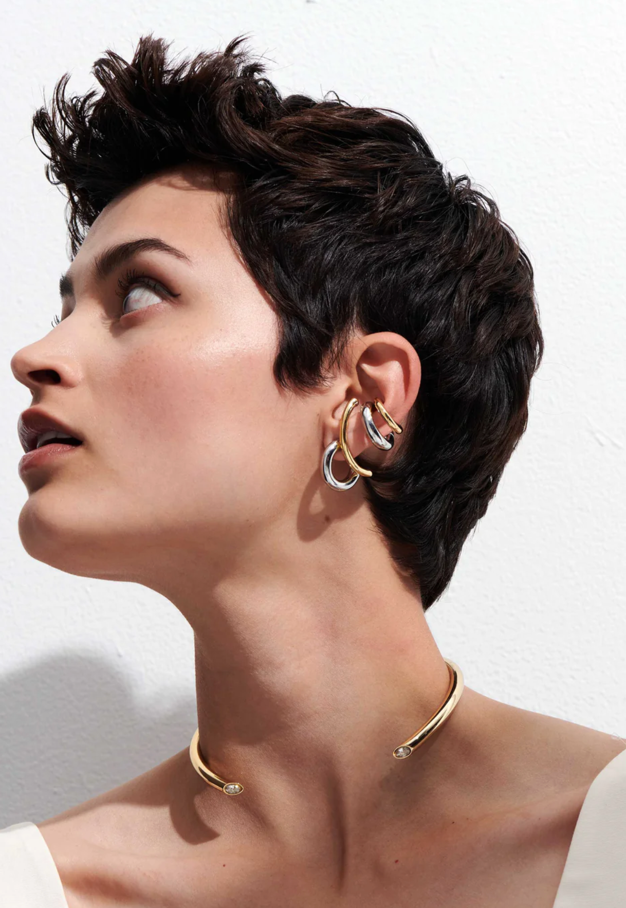 Vida Pavé Ear-Cuff-Jewelry-Demarson-Two Tone-OS-Mercantile Portland