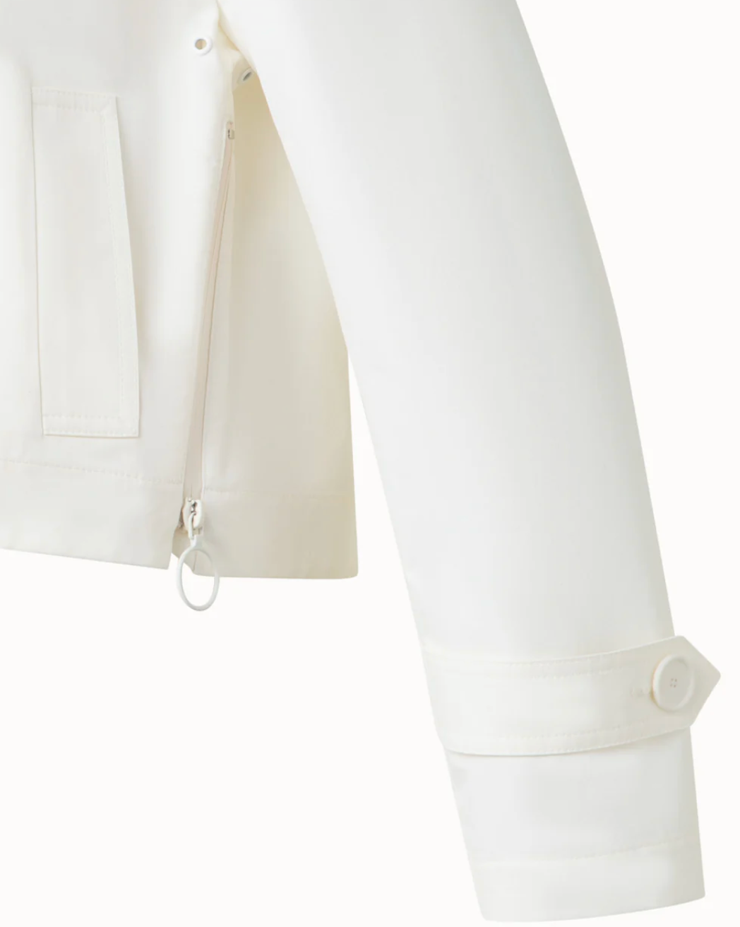 Water Repellent Jacket-Outerwear-Akris Punto-CREAM-2-Mercantile Portland