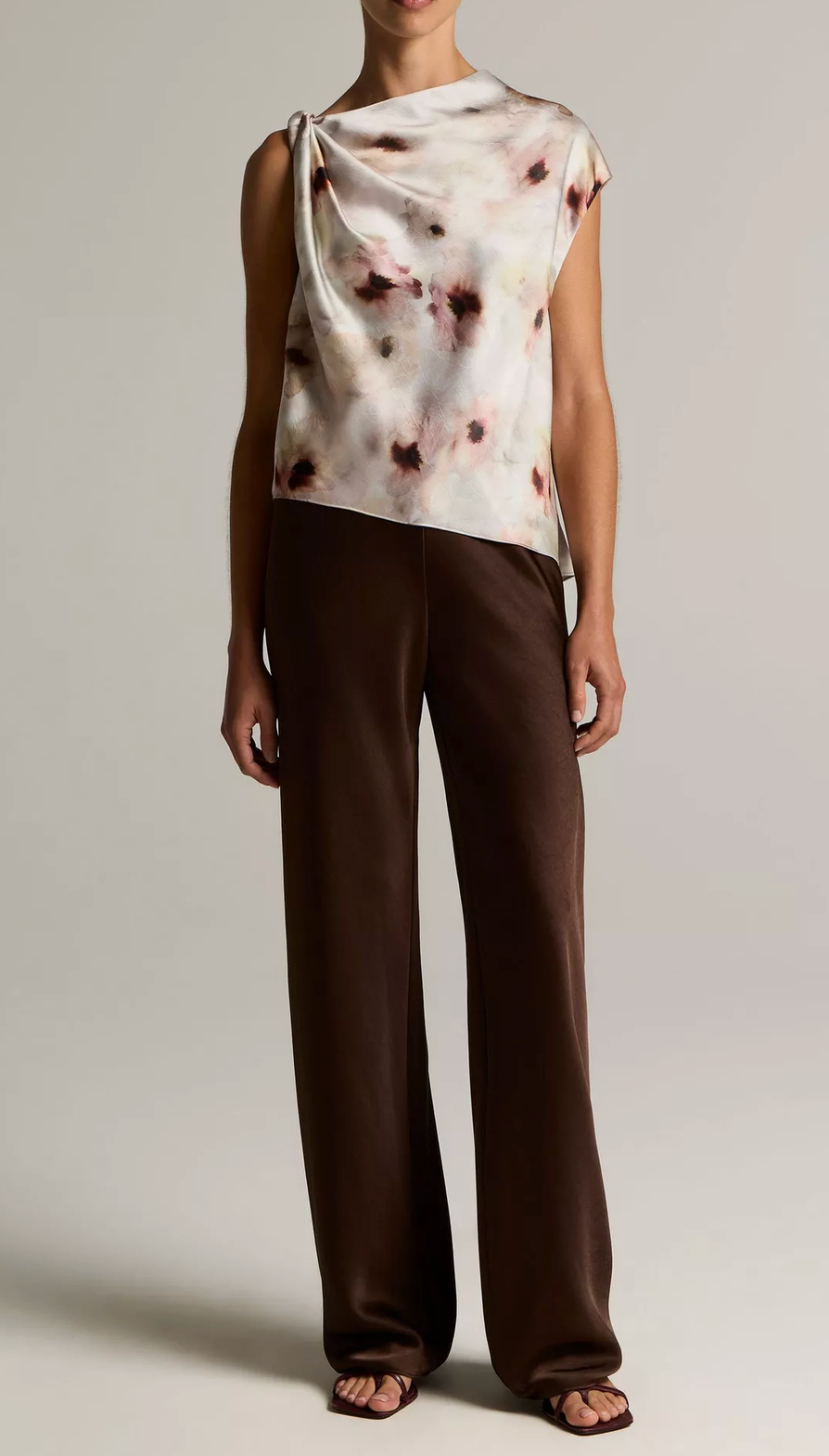 Watercolor Floral Satin Top-Tops-Vince-Soft Peony-S-Mercantile Portland