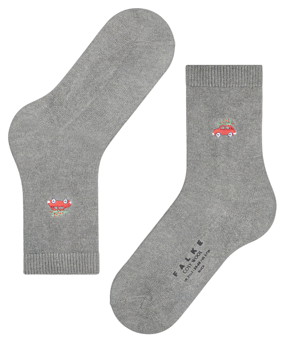 Wool Christmas Car Sock-Socks-FALKE SOCKS-Christmas Car-5/7.5-Mercantile Portland