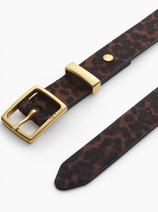 X Boyfriend Belt-Accessories-Rag & Bone-Leopard Hair Calf-S-Mercantile Portland
