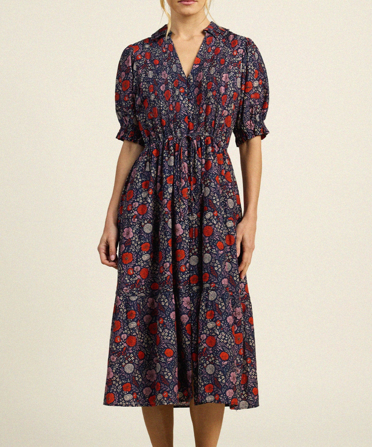 Yvette Dress in Atelier Garden-Dresses-TROVATA-Altelier Garden-XS-Mercantile Portland