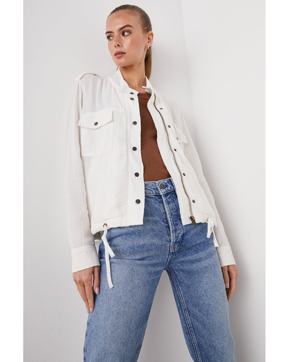 Collins Jacket-Outerwear-Rails-White-XS-Mercantile Portland