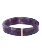 14k Yellow Gold Diamond Spacer and Amethyst Bead Bracelet-Jewelry-Sydney Evan-OS-Mercantile Portland