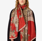 1889 Scarf in Terracotta-Scarves and Wraps-Inoui Editions-Terracotta-OS-Mercantile Portland