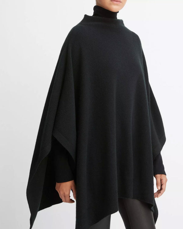 Funnel Neck Poncho-Vince-Mercantile Portland