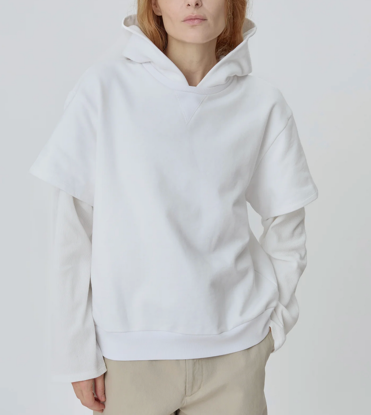 2Tee Sweatshirt in Milk-Tops-STILL HERE-Milk-XS-Mercantile Portland