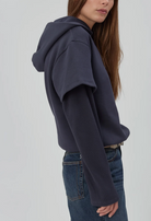2Tee Sweatshirt in Navy-Tops-STILL HERE-Navy-XS-Mercantile Portland