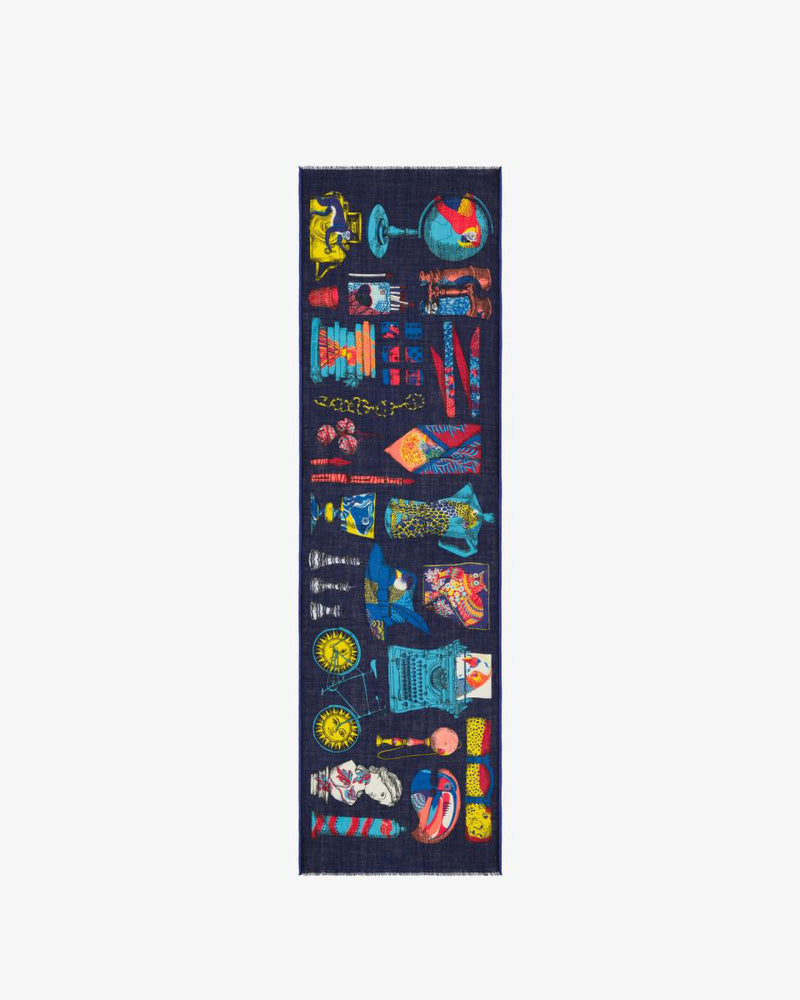 Blue Inconique Scarf-Inoui Editions-Mercantile Portland