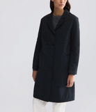 3/4 Length Canvas Coat-Outerwear-Aspesi-Navy-XS-Mercantile Portland