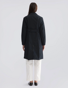 3/4 Length Canvas Coat-Outerwear-Aspesi-Navy-XS-Mercantile Portland
