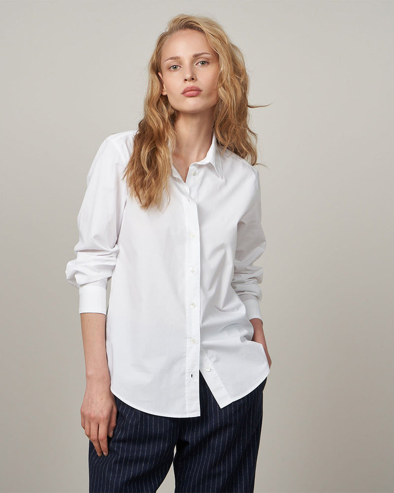 White Cotton Coraz Shirt-Hartford-Mercantile Portland