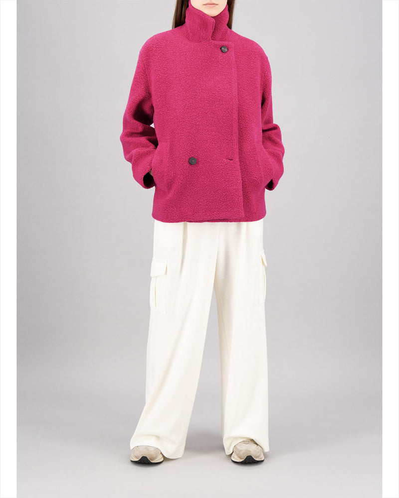 Cropped Boucle Jacket-Harris Wharf-Mercantile Portland