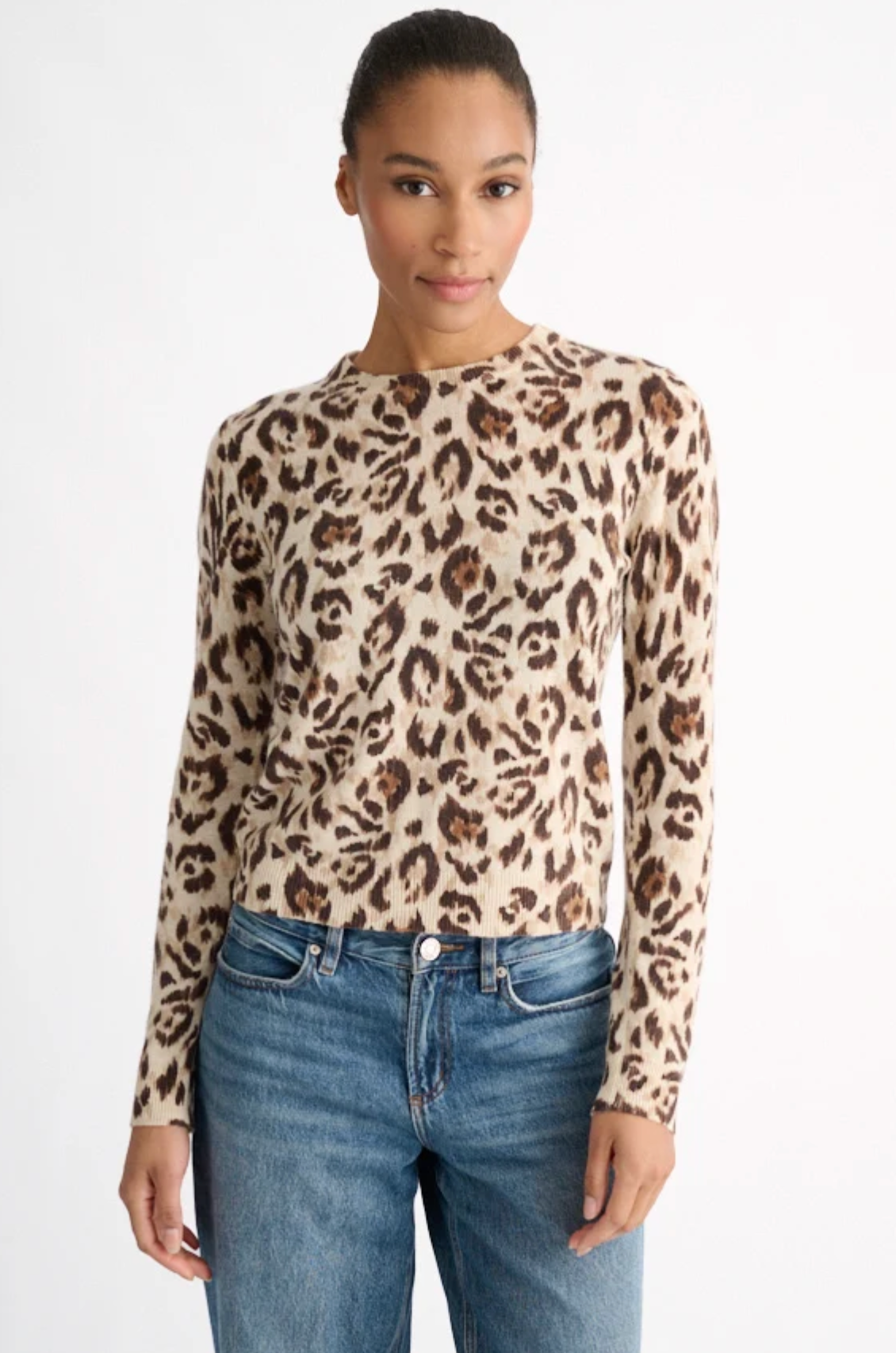 Animal Print Crew Kinross Sandstone at Mercantile Portland model